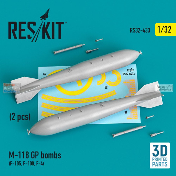 RESRS320433 1:32 ResKit M-118 GP Bombs