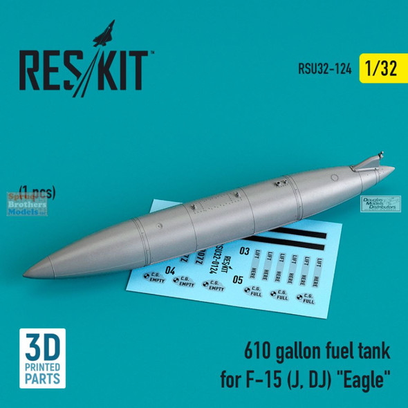 RESRSU320124U 1:32 ResKit F-15J F-15DJ Eagle 610-gallon Fuel Tank
