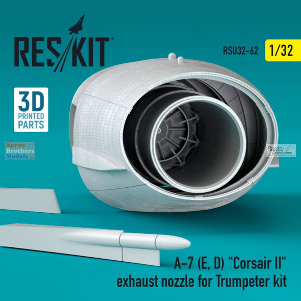 RESRSU320062U 1:32 ResKit A-7D A-7E Corsair II Exhaust Nozzle (TRP kit)