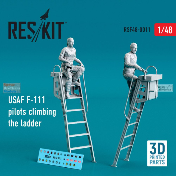 RESRSF480011F 1:48 ResKit USAF F-111 Aardvark Pilots Climbing the Ladder