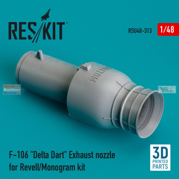 RESRSU480313U 1:48 ResKit F-106 Delta Dart Exhaust Nozzle Set (REV kit)