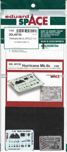 EDU3DL48136 1:48 Eduard SPACE - Hurricane Mk.IIc (ARM kit)