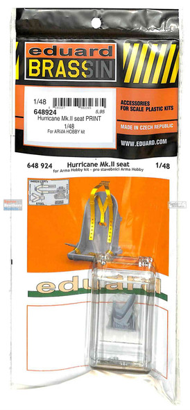 EDU648924 1:48 Eduard Brassin Print - Hurricane Mk.IIc Seat (ARM kit)