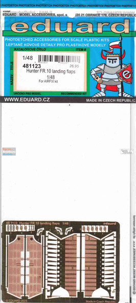 EDU481123 1:48 Eduard PE - Hunter FR.10 Landing Flaps (AFX kit)
