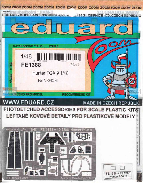 EDUFE1388 1:48 Eduard Color Zoom PE - Hunter FGA.9 (AFX kit)