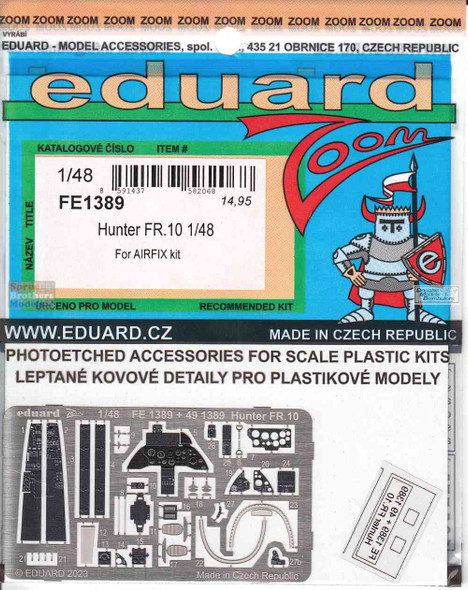 EDUFE1389 1:48 Eduard Color Zoom PE - Hunter FR.10 (AFX kit)