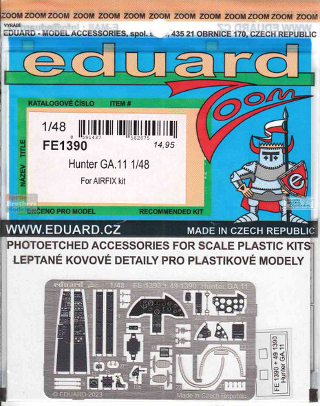 EDUFE1390 1:48 Eduard Color Zoom PE - Hunter GA.11 (AFX kit)