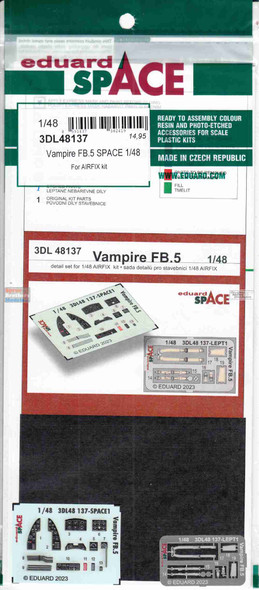 EDU3DL48137 1:48 Eduard SPACE - Vampire FB.5 (AFX kit)