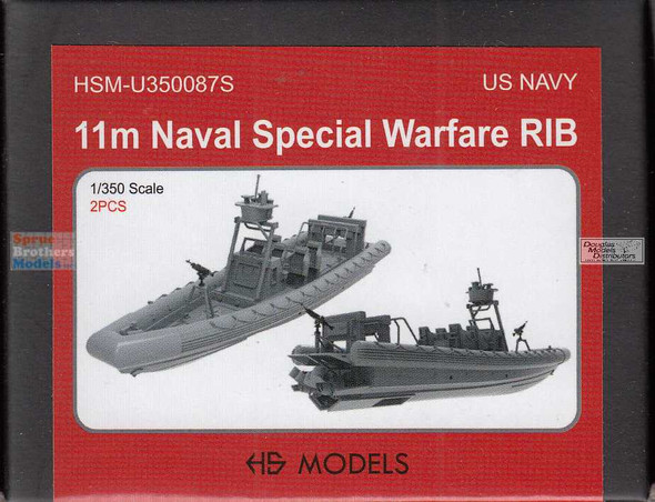 HSMU350087U 1:350 HS Models US Navy Naval Special Warfare RIB Set