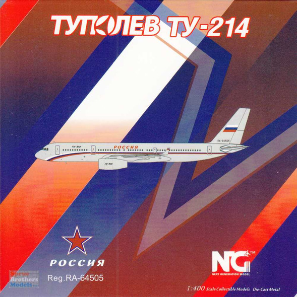 NGM40020 1:400 NG Model Russia State Transport Company Tupolev Tu-214 Reg #RA-64505 (pre-painted/pre-built)