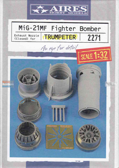 ARS2271 1:32 Aires MiG-21MF Fishbed Exhaust Nozzle - Closed (TRP kit)