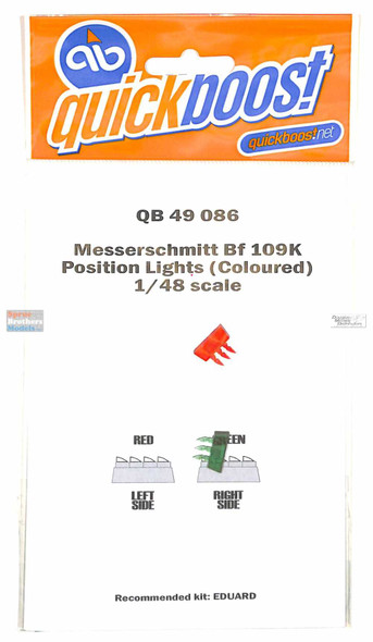 QBT49086 1:48 Quickboost Bf109K Position Lights (Colored) (EDU kit)