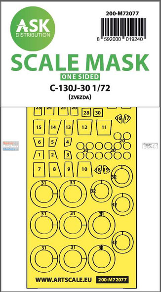 ASKM72077 1:72 ASK/Art Scale Mask - C-130J-30 Hercules (ZVE kit)