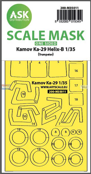 ASKM35011 1:35 ASK/Art Scale Mask - Ka-29 Helix-B (TRP kit)