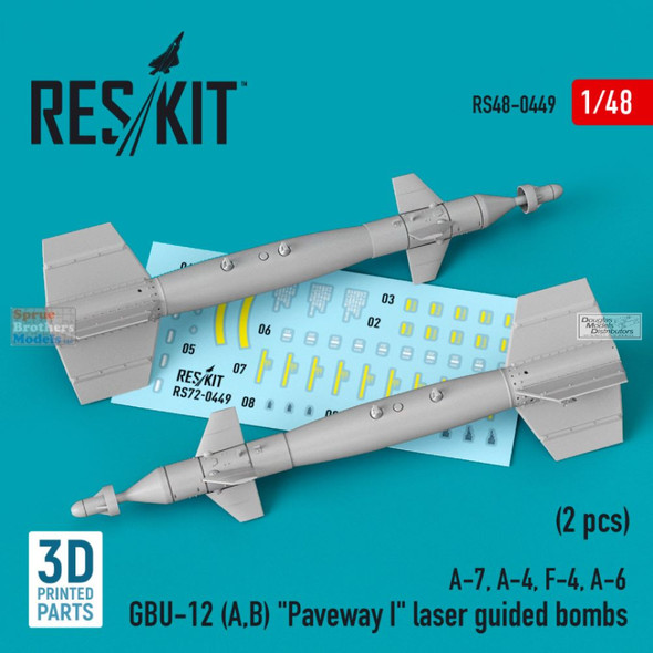 RESRS480449 1:48 ResKit GBU-12A/B Paveway I Bombs