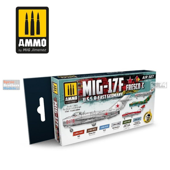 AMM7254 AMMO by Mig Paint Set - MiG-17F Fresco C USSR - East Germany