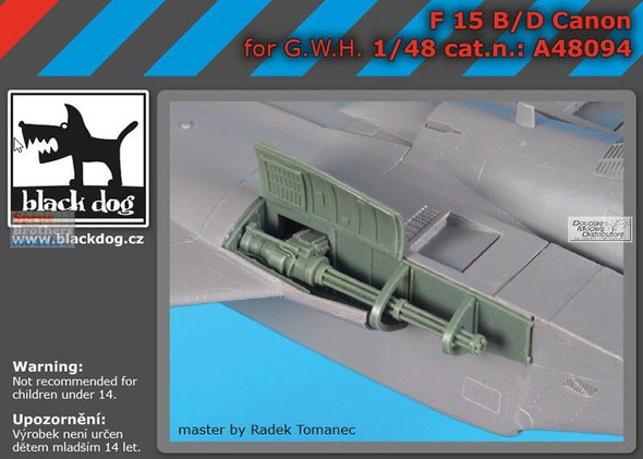 BLDA48094A 1:48 Black Dog F-15B F-15D Eagle Cannon & Bay (GWH kit)