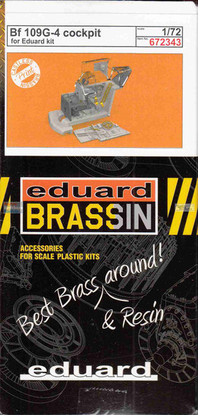 EDU672343 1:72 Eduard Brassin PRINT Bf109G-4 Cockpit Set (EDU kit)