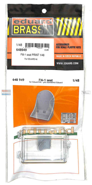 EDU648949 1:48 Eduard Brassin Print - FM-1 Wildcat Seat (EDU kit)