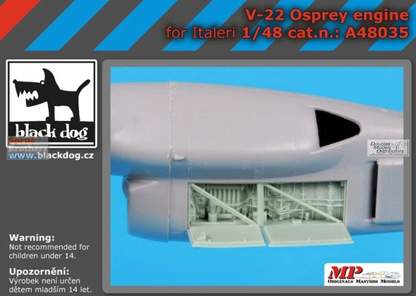 BLDA48035A 1:48 Black Dog V-22 Osprey Engine (ITA kit)