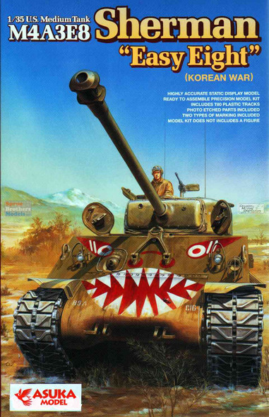 ASU35023 1:35 Asuka M4A3E8 Sherman Easy Eight Korean War