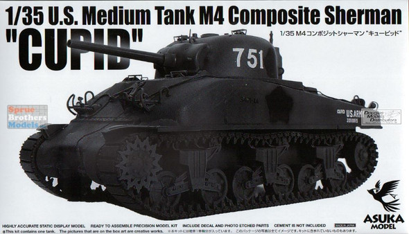 ASU35051 1:35 Asuka M4 Composite Sherman 'Cupid'