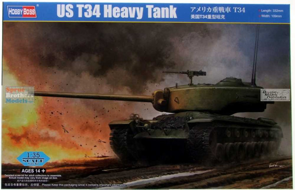 HBS84513 1:35 Hobby Boss US T34 Heavy Tank