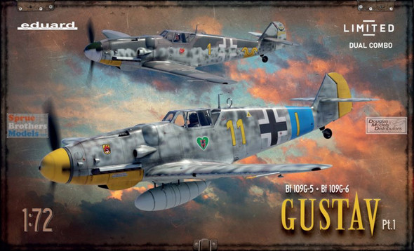 EDU02144 1:72 Eduard Bf109G-5 & Bf109G-6 'Gustav' Part 1 Limited Edition Dual Combo