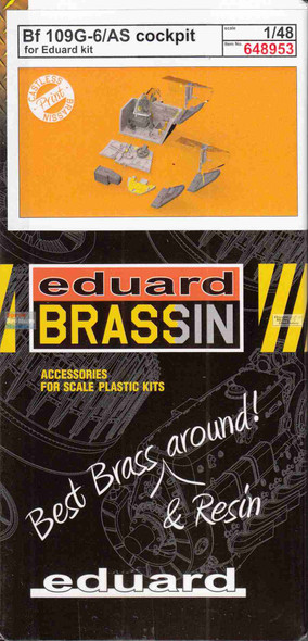 EDU648953 1:48 Eduard Brassin Print - Bf109G-6/AS Cockpit (EDU kit)