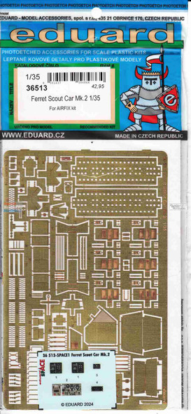 EDU36513 1:35 Eduard PE - Ferret Scout Car Mk.2 (AFX kit)