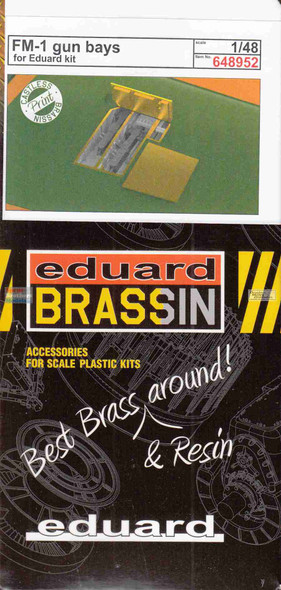 EDU648952 1:48 Eduard Brassin Print - FM-1 Wildcat Gun Bays (EDU kit)