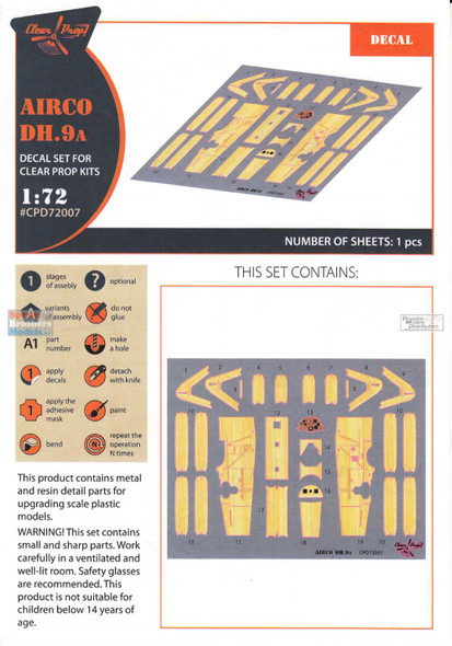 Aircraft - Aftermarket Products - Decals - 1:72 Scale Early