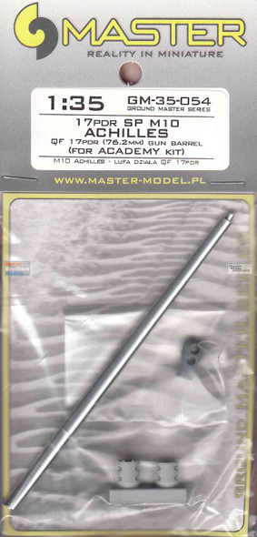 MASGM35054 1:35 Master Model Gun Barrel Set - M10 Achilles QF 17Pdr 76.2mm (ACA kit)