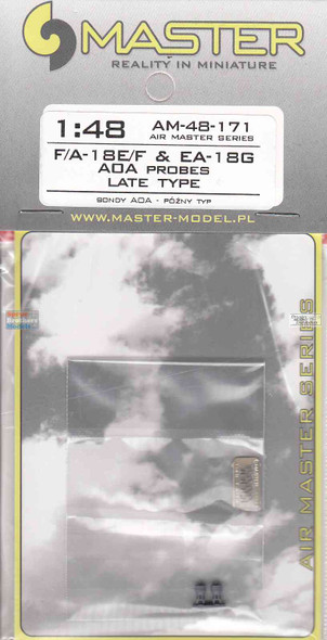 MASAM48171 1:48 Master Model - F-18E F-18F Super Hornet EA-18G Growler AOA Probes Late Type