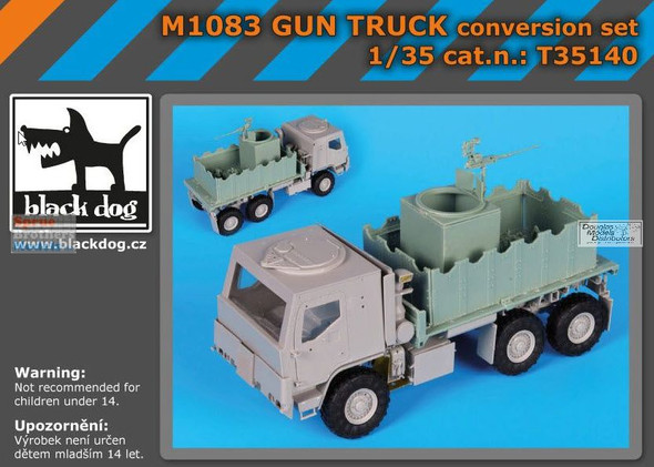 BLDT35140T 1:35 Black Dog M1083 Gun Truck Conversion Set (TRP kit)