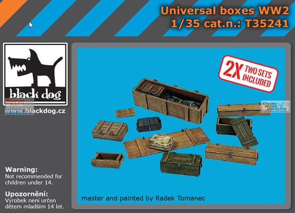 BLDT35241T 1:35 Black Dog WW2 Universal Boxes