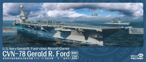 MGF6401 1:700 Magic Factory USS Gerald Ford CVN-78