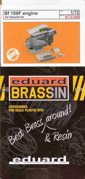 EDU672350 1:72 Eduard Brassin PRINT Bf109F Engine (EDU kit)