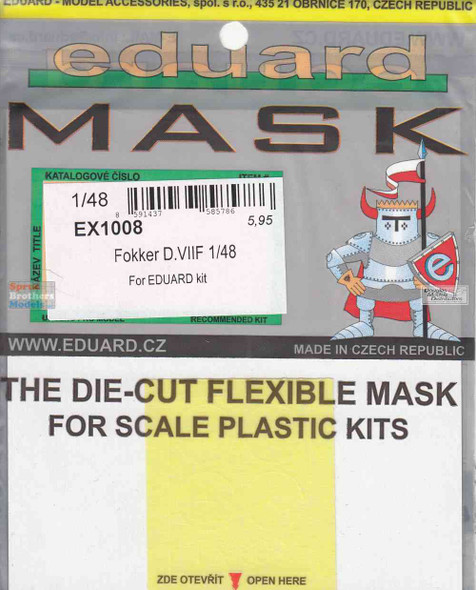 EDUEX1008 1:48 Eduard Mask - Fokker D.VIIF (EDU kit)