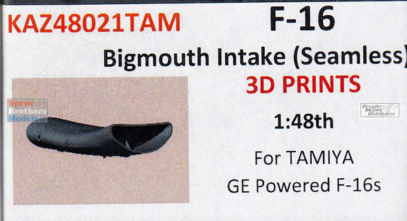 KMDKAZ021TAM 1:48 Kazan Model Dynamics - F-16 Falcon Seamless Big Mouth Intake (TAM kit)