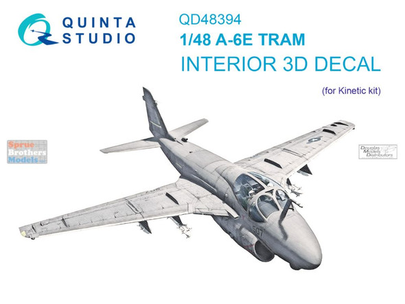 QTSQD48394 1:48 Quinta Studio Interior 3D Decal - A-6E TRAM Intruder (KIN kit)