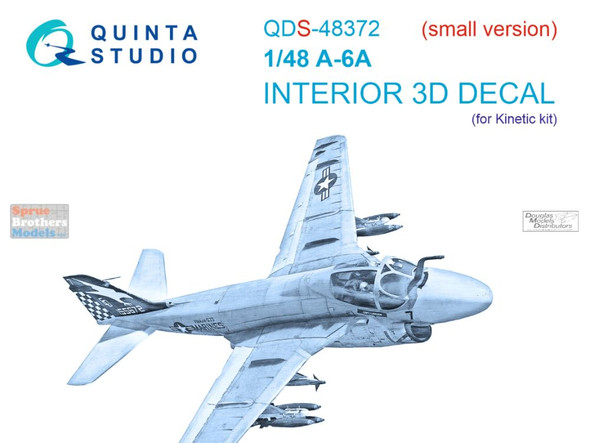 QTSQDS48372 1:48 Quinta Studio Interior 3D Decal - A-6A Intruder (KIN kit) Small Version