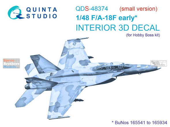 QTSQD32174 1:32 Quinta Studio Interior 3D Decal - F-35A F-35C Lightning II  (TRP kit) - Sprue Brothers Models LLC