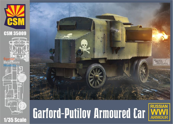 CSM35009 1:35 Copper State Models Garford-Putilov Armoured Car
