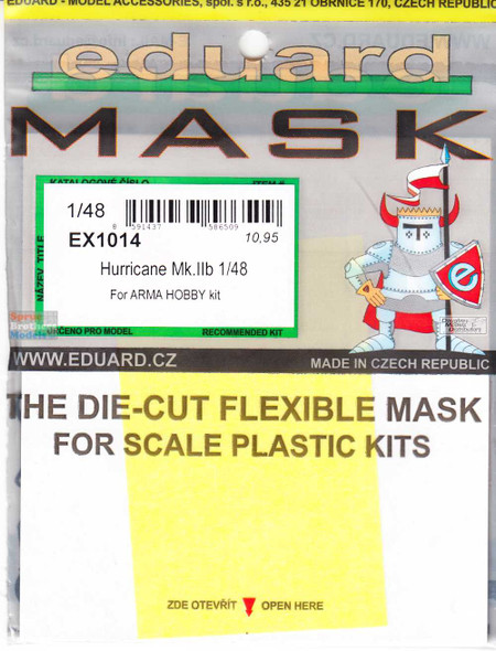 EDUEX1014 1:48 Eduard Mask - Hurricane Mk.IIb (ARM kit)