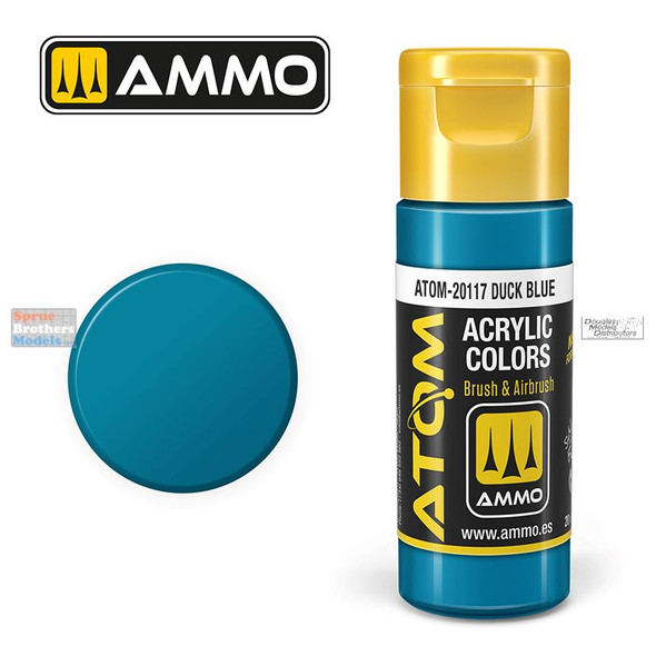 AMMAT20102 AMMO by Mig ATOM Acrylic Paint - Ocean Blue FS25042