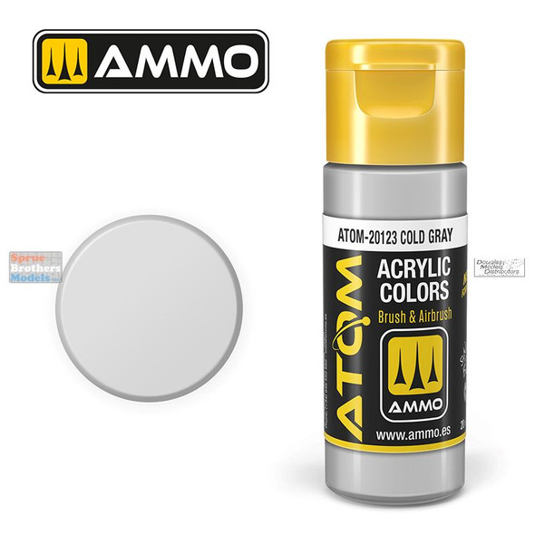 ACID gray earth ハードコア gism AMMAT20133 AMMO by Mig ATOM Acrylic Paint - Dark Ghost Gray