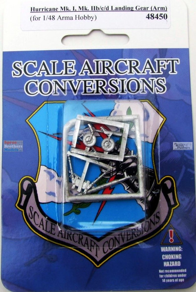 SAC48450 1:48 Scale Aircraft Conversions - Hurricane Mk.I Mk.IIb/c/d Landing Gear (ARM kit)