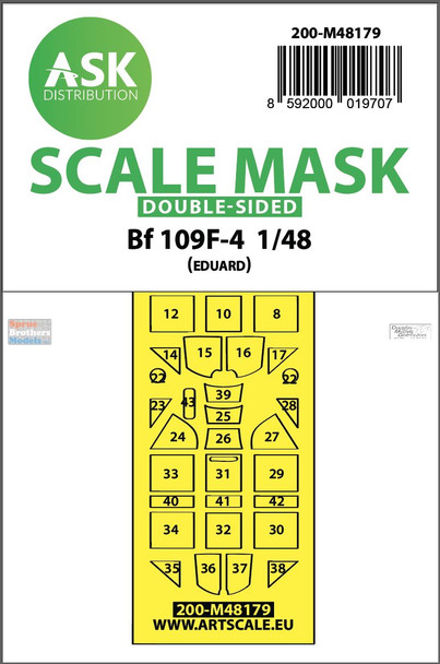 ASKM48179 1:48 ASK/Art Scale Double Sided Mask - Bf109F (EDU kit)