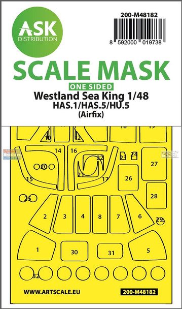 ASKM48182 1:48 ASK/Art Scale Mask - Sea King HAS.1/HAS.5/HU.5 (AFX kit)